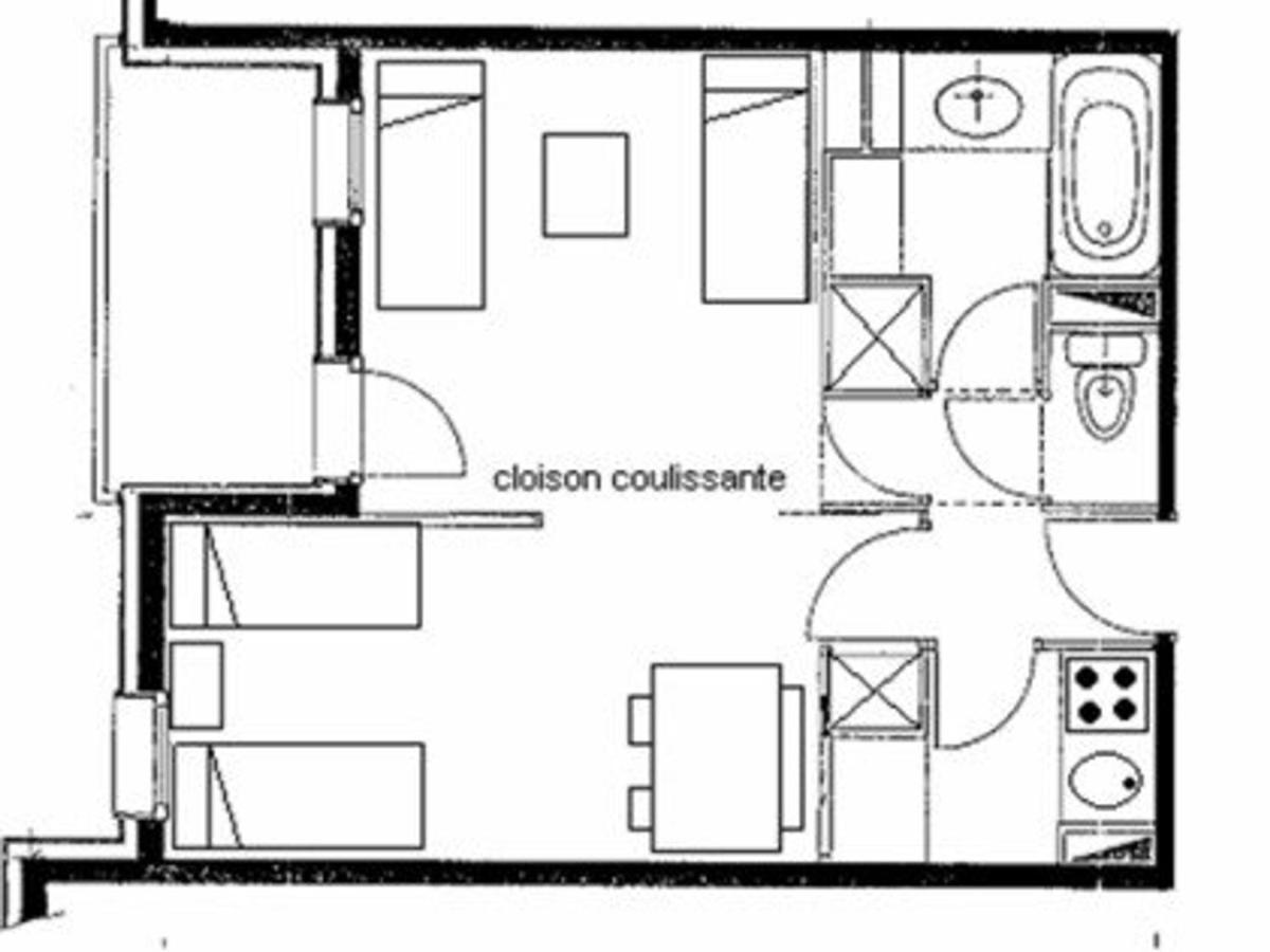 Apartament Studio Divisible Avec Balcon, Animaux Acceptes, Valmorel - Fr-1-291-769 Zewnętrze zdjęcie